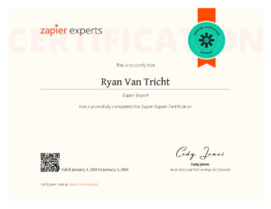 Certified Zapier Expert Zapier Integration